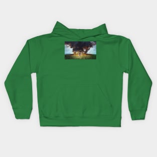 Forest burning Kids Hoodie